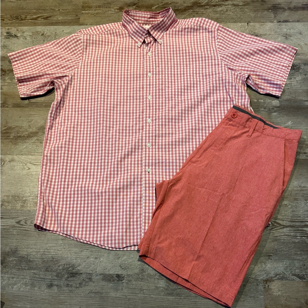 Men’s LL Bean Shirt XL & Mountain & Isles 36 shirts Set Golf